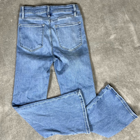 Frame Denim Womens 25-29 Le One Crop Mini Boot Mid Rise Stretchy Bootcut Denim - Picture 6 of 11